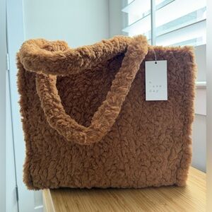 NWT A New Day Faux Fur Tote